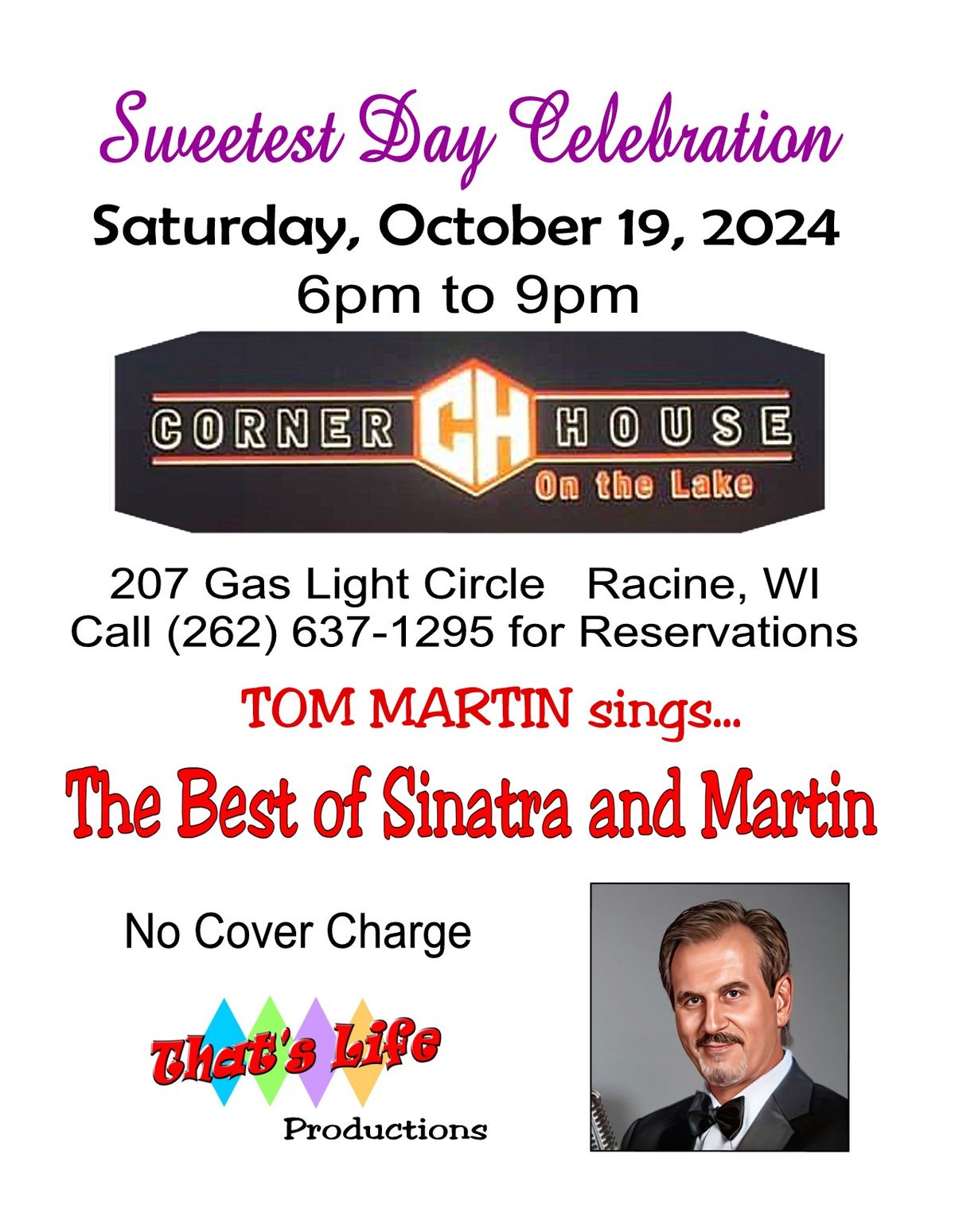 Sweetest Day Celebration with "The Best of Sinatra and Martin"