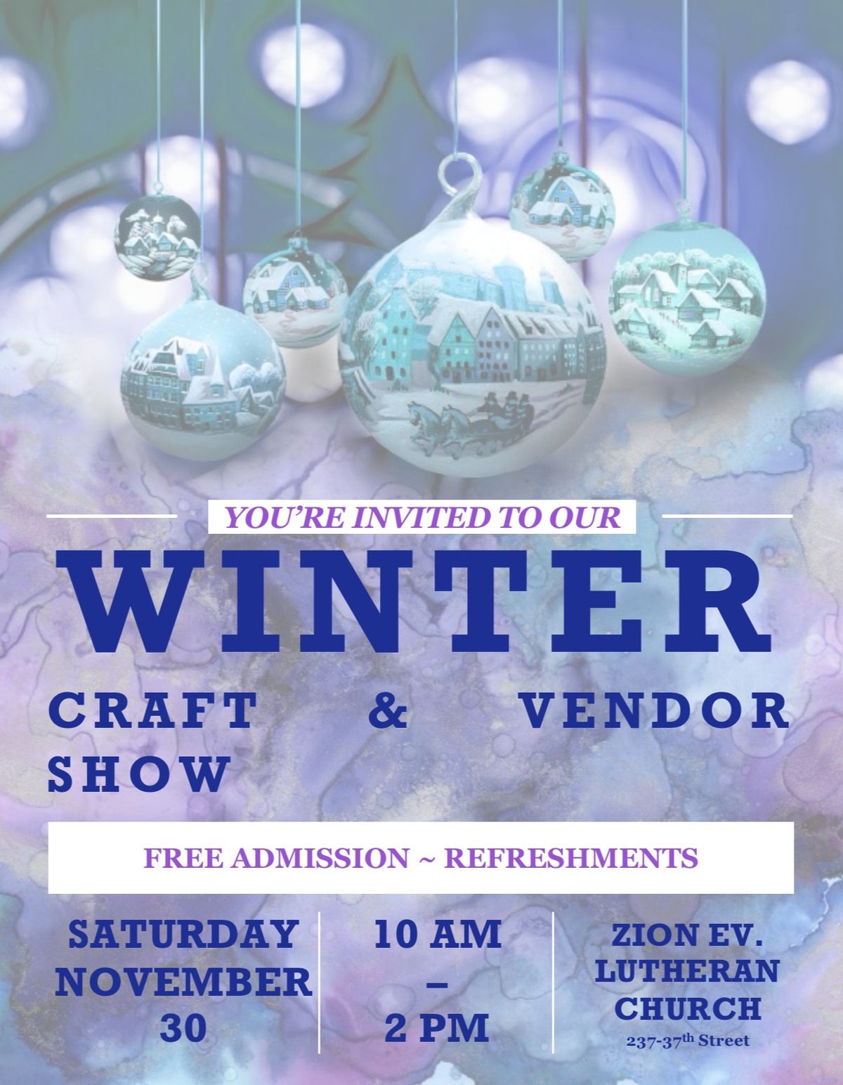 Zion\u2019s Craft and Vendor Show