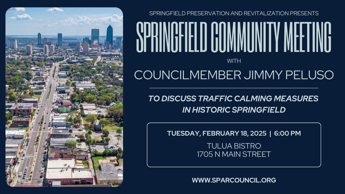 Community Meeting with Councilmember Peluso: Traffic Calming Measures