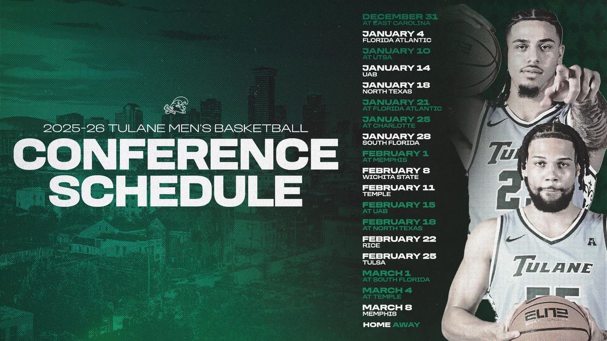 Parking Florida Atlantic Owls at Tulane Green Wave Mens Basketball