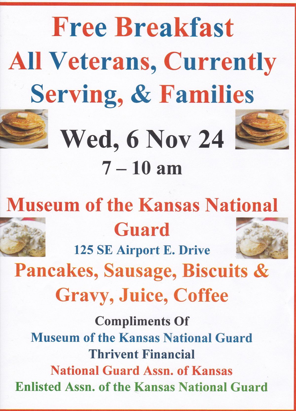 Free Veterans Breakfast