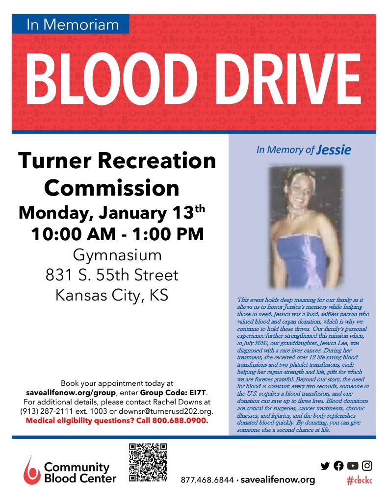 Blood Drive in memory of Jessie Gentry