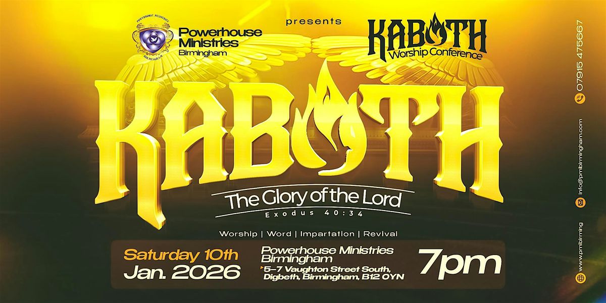 Kaboth Worship Conference 2026 \u2013 The Glory of the Lord (Exodus 40:34)