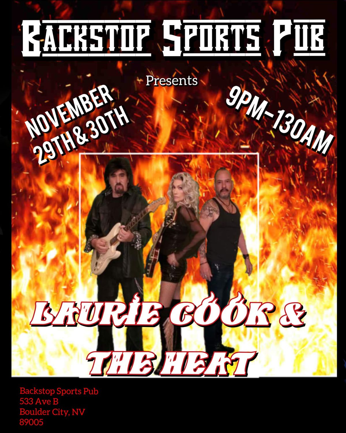 Laurie Cook and The Heat live at Backstop Sports Pub in Boulder City 