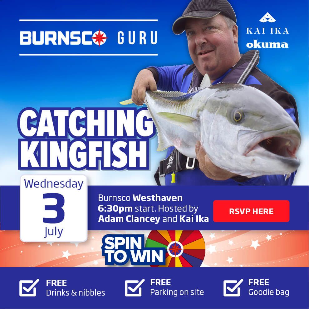 Burnsco Guru Night - Catching Kingfish with Adam Clancey