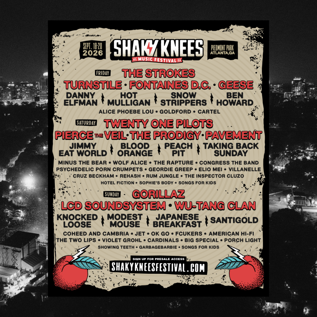 2026 Shaky Knees Music Festival - 2 Day Pass at Piedmont Park