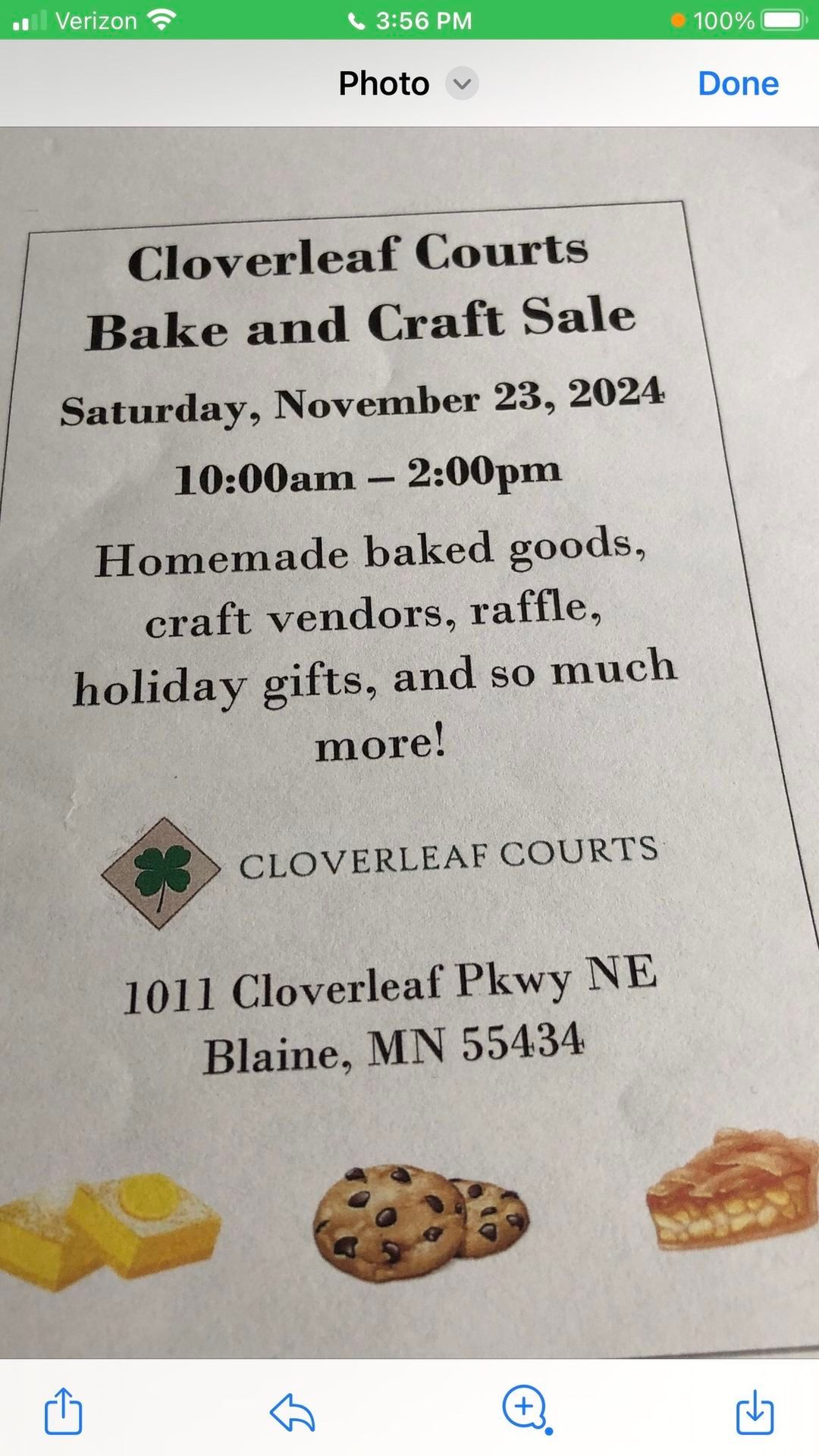 Cloverleaf Courts Bake & Craft Sale