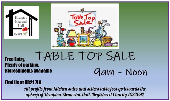 Table Top Sale