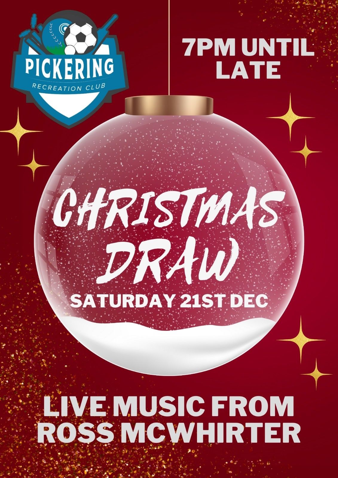 Christmas Draw Evening with Ross McWhirter