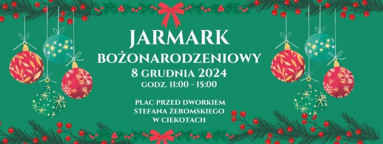 Jarmark Bo\u017conarodzeniowy przed dworem Stefana \u017beromskiego