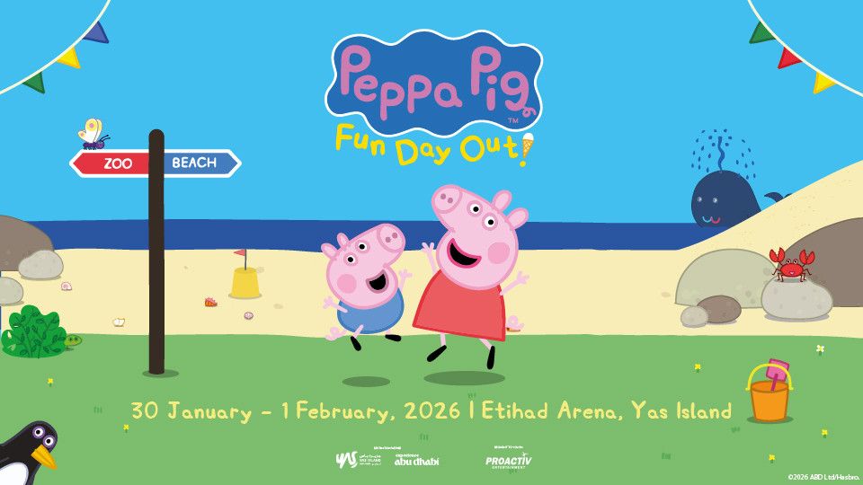 Peppa Pig's Fun Day Out! at Etihad Arena in Abu Dhabi