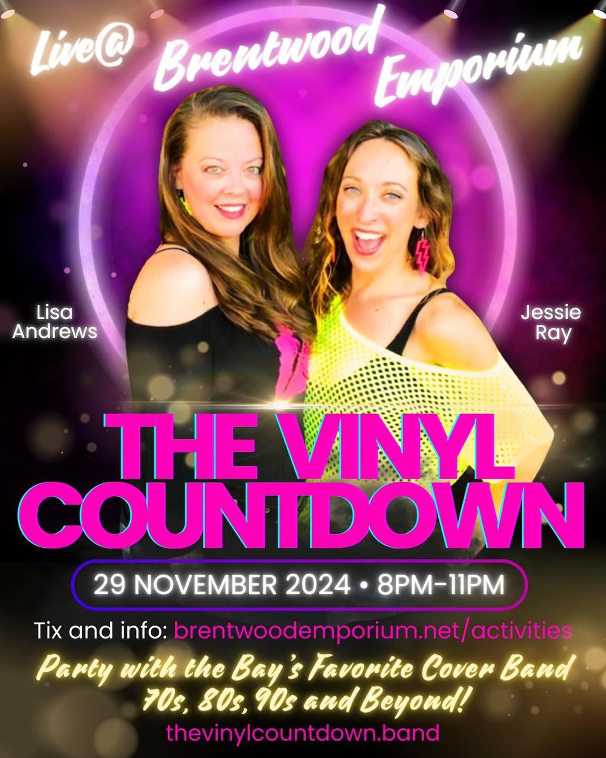 Decades Night with The Vinyl Countdown at Brentwood Emporium!