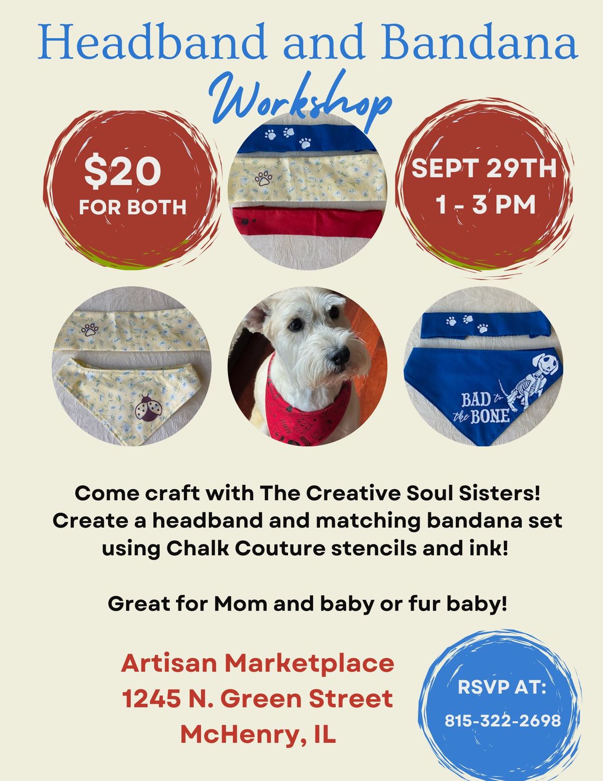 Headband and Bandana Make & Take Workshop