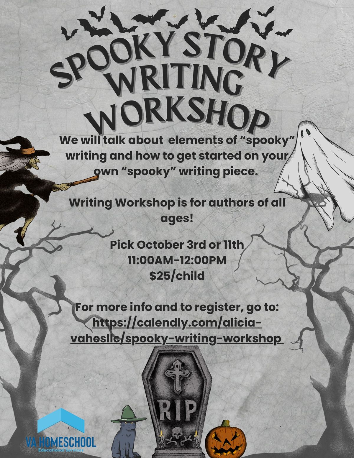 Spooky Story Writing Workshop (In-Person)