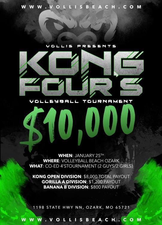 Vollis Kong Co-Ed Four's $10K Tournament