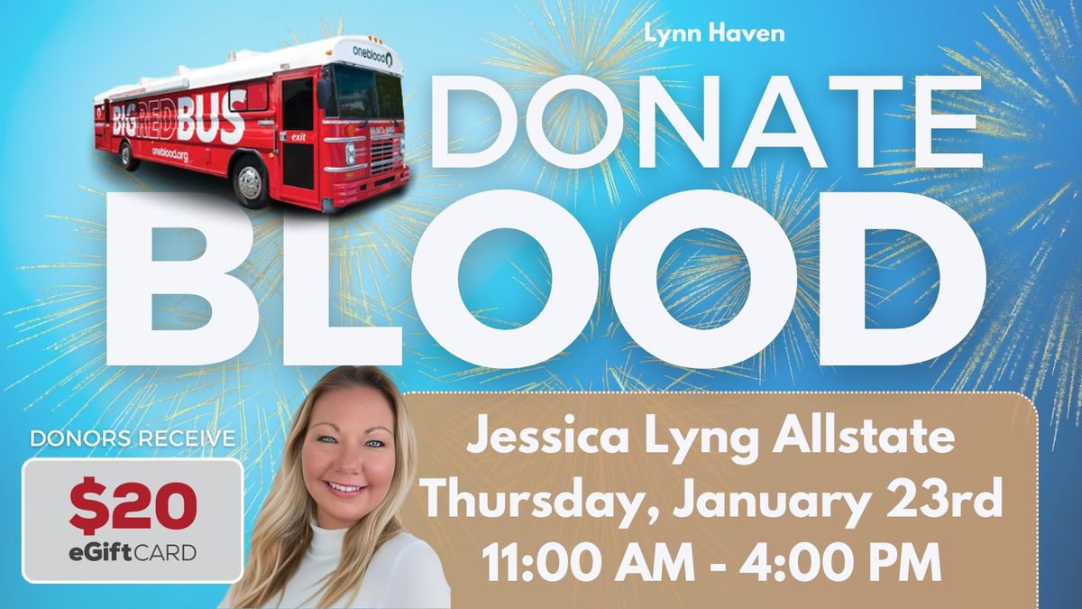 Jessica Lyng Allstate Lynn Haven Blood Drive