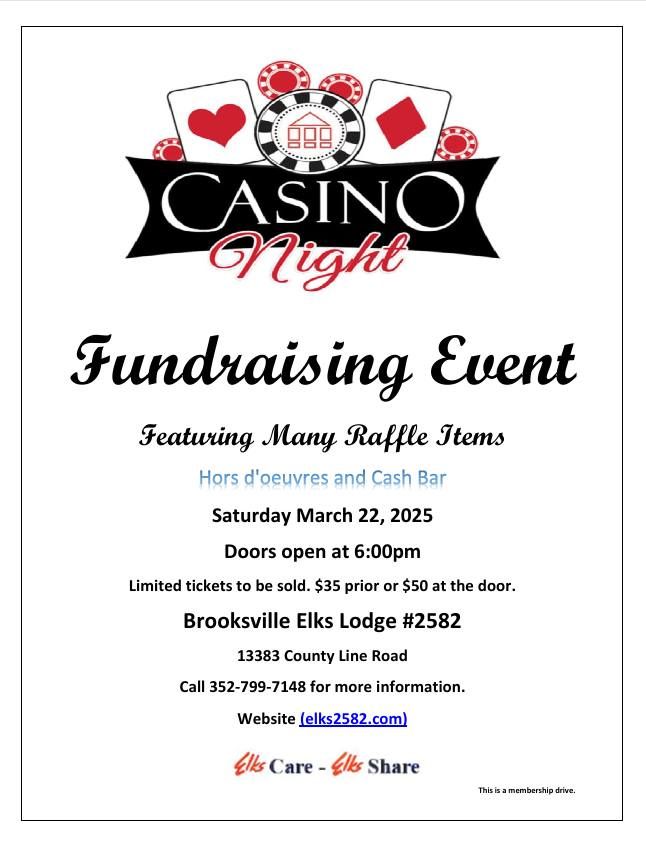 Annual Casino Night Fundraiser