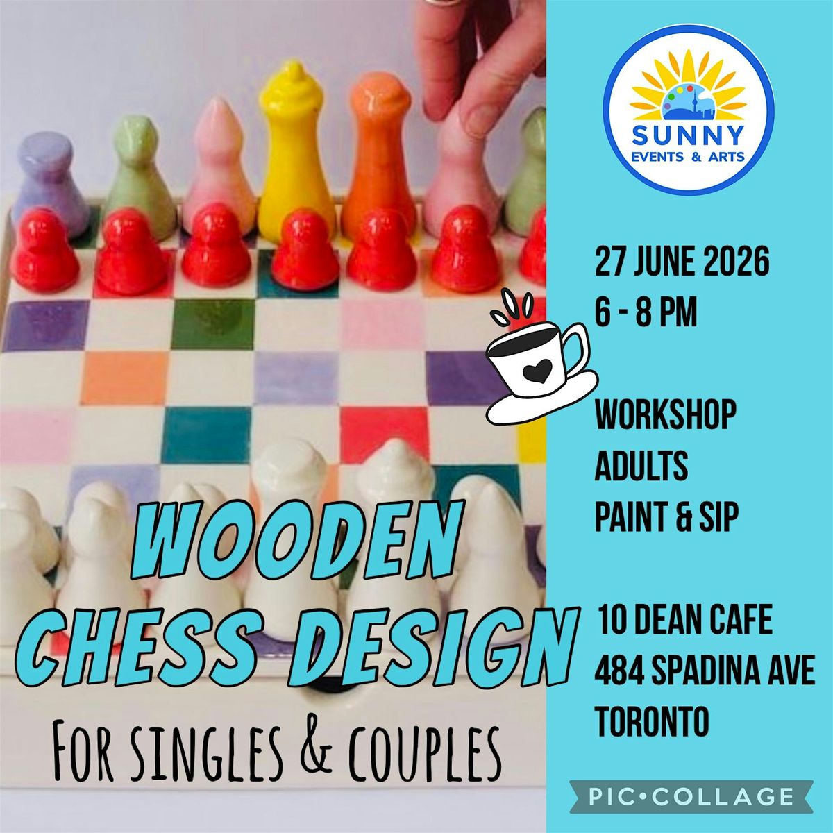 WOODEN CHESS DESIGN - Art Workshop for Adults