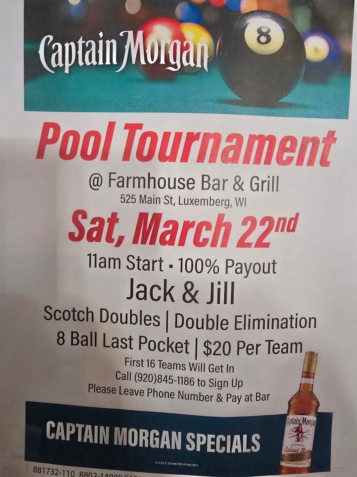 Jack and Jill pool tournament 