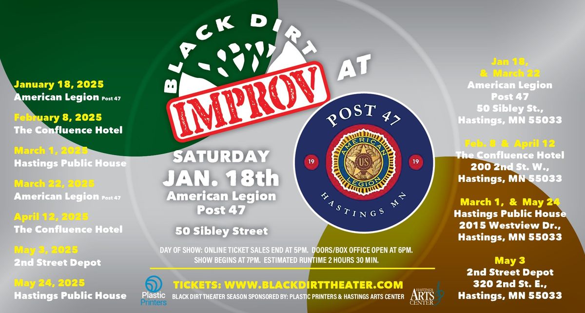 Black Dirt Improv - LIVE at American Legion, Post 47 (1\/18\/25)