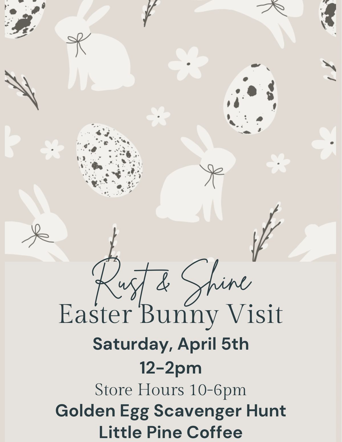 Easter Bunny Visit 12-2pm