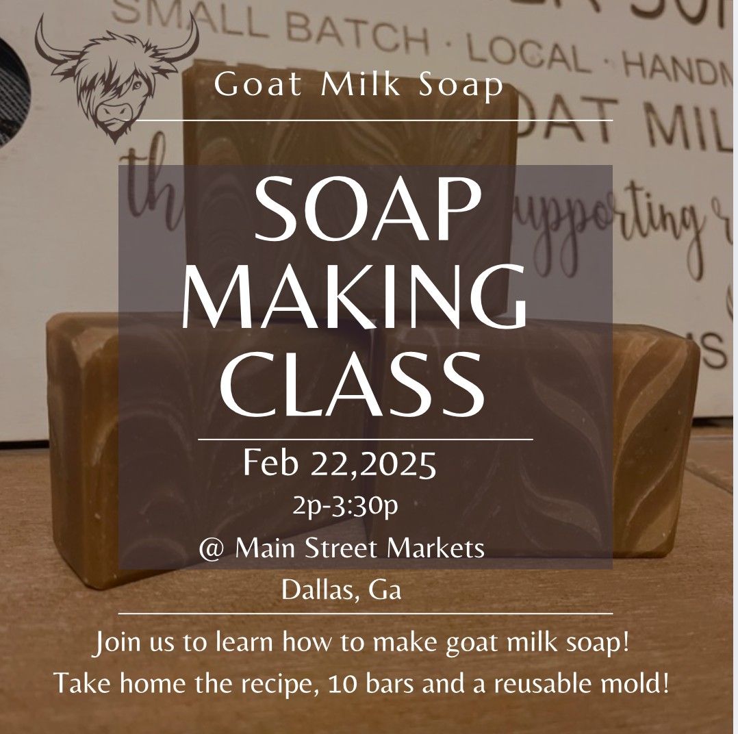 2\/22\/25 - Goat Milk Soap Loaf Making Class - Dallas, GA