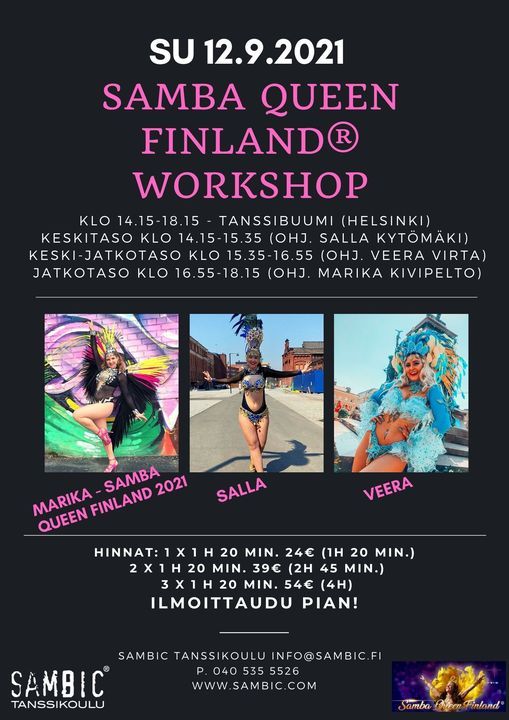 Samba Queen Finland\u00ae -workshop