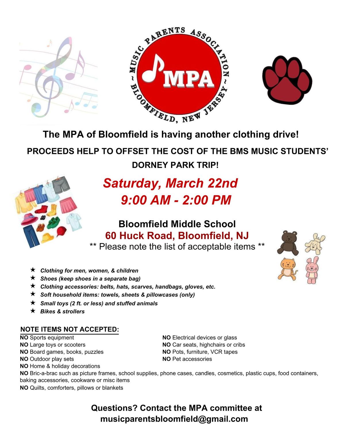 MPA Clothing Drive