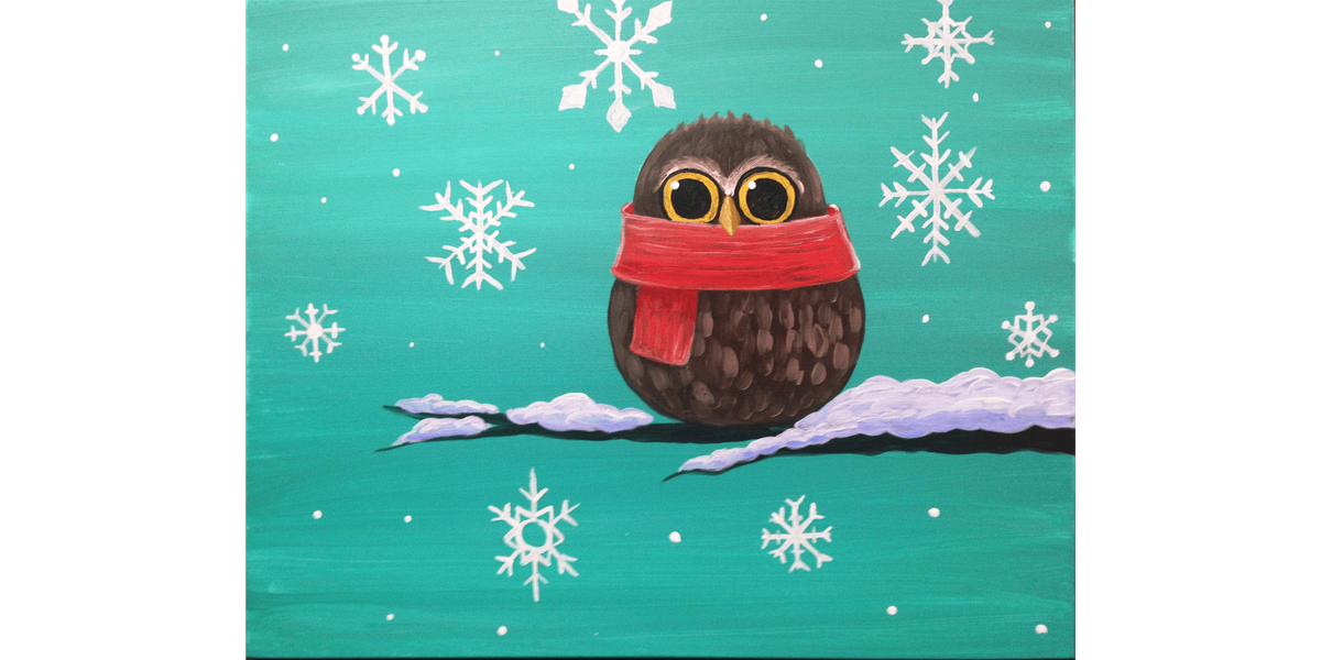 Winter Snowy Owl  - Paint and Sip in Sacramento | Classpop!\u2122