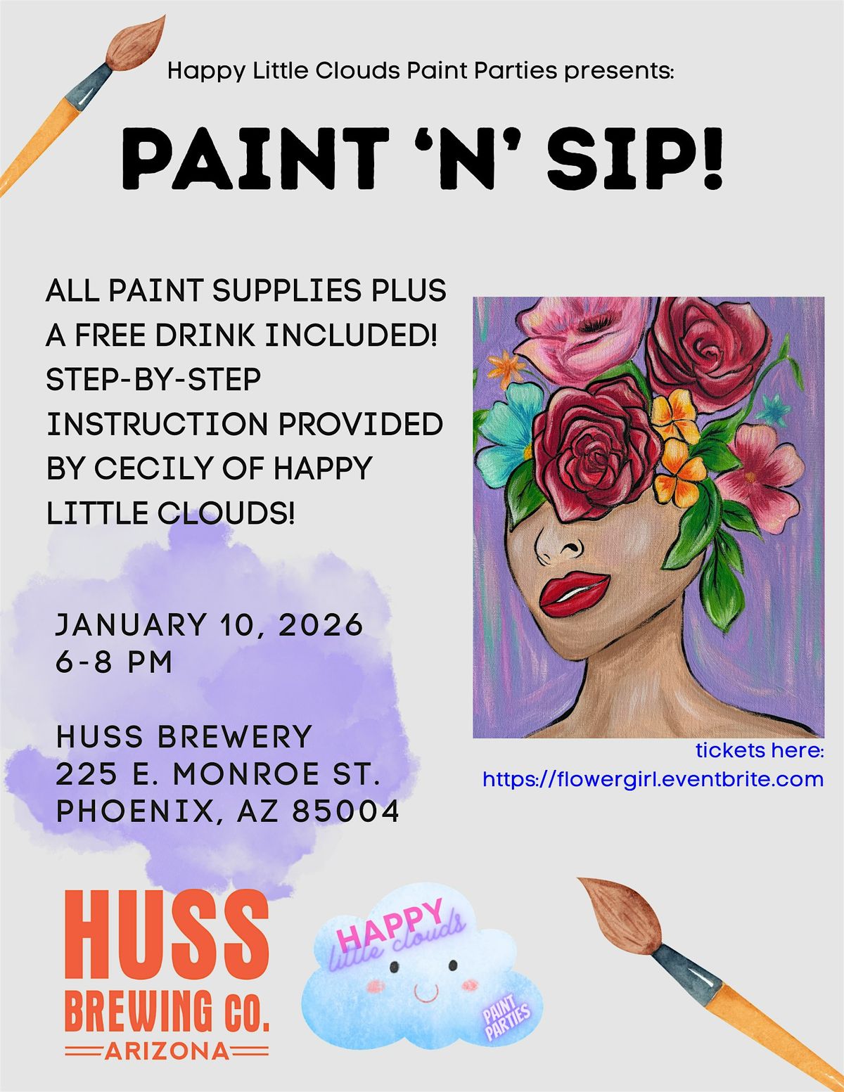 Paint and Sip at Huss Brewing!