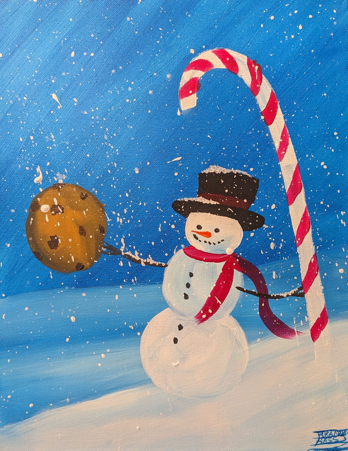 Kid's Snowman Painting 