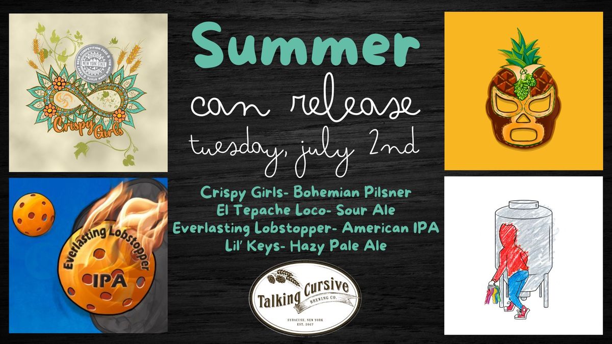 Talking Cursive Summer Can Release!