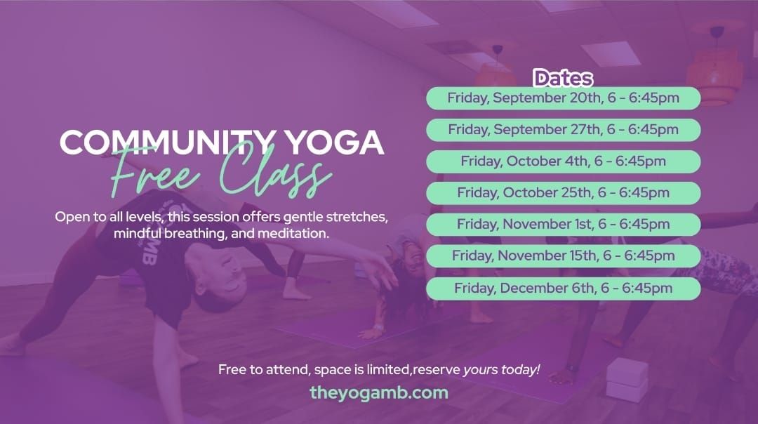 Community Yoga - FREE Class 