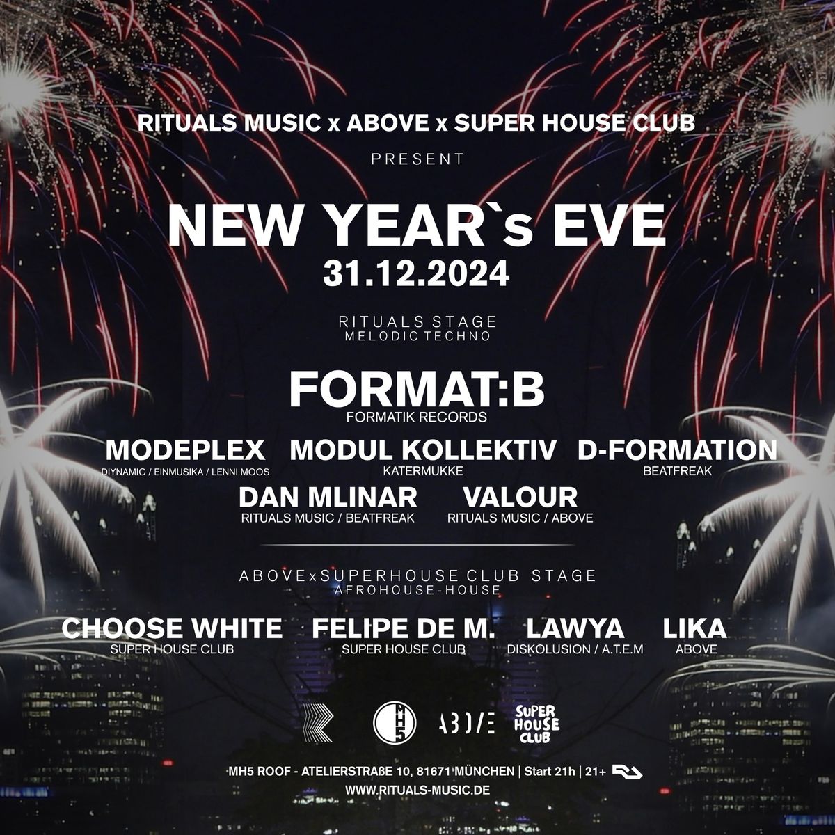 New Year\u2019s Eve w\/ Format:B (MH5 Rooftop Silvester)