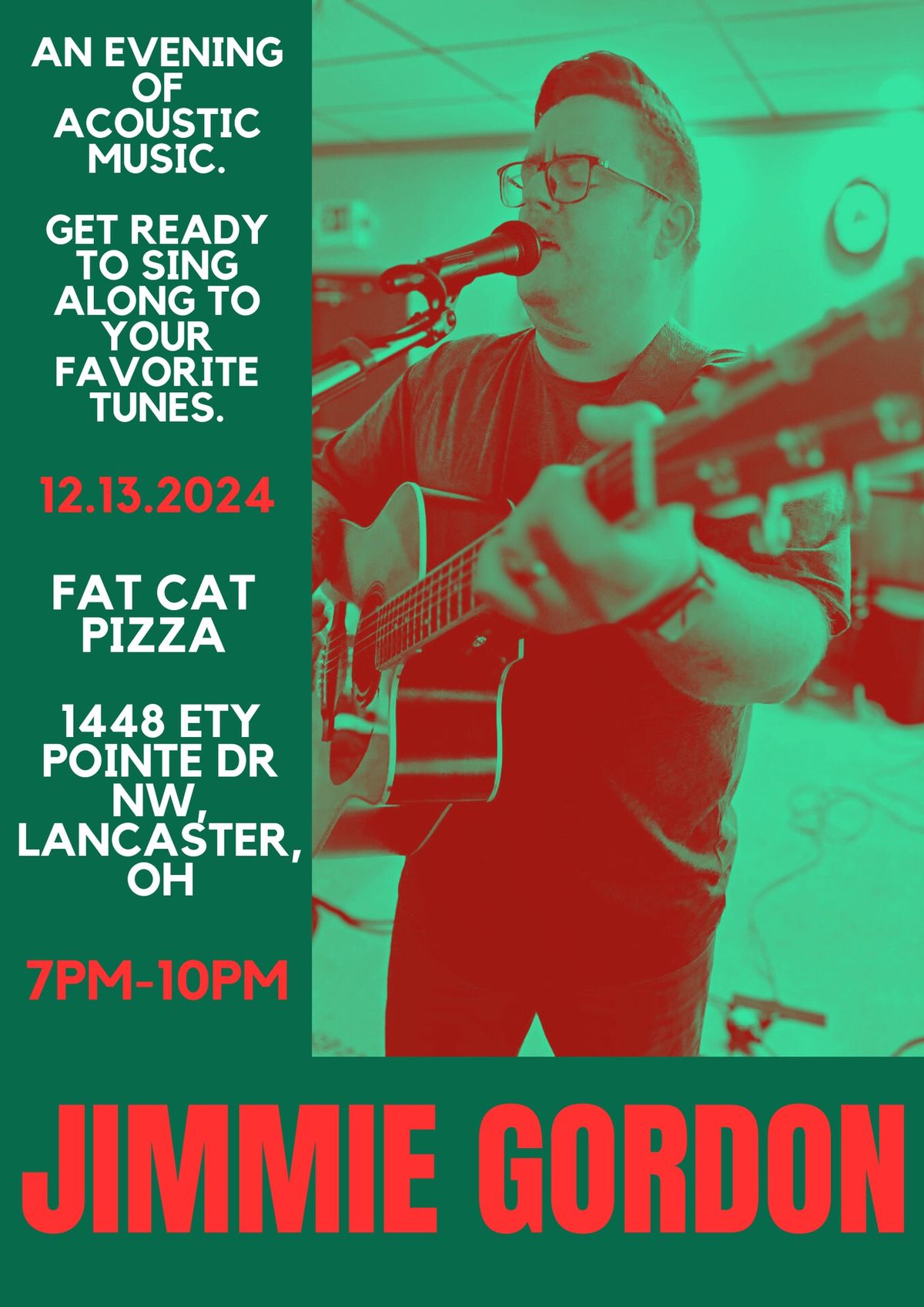 Jimmie Gordon at Fat Cat Pizza