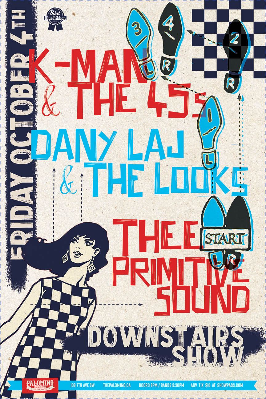 K-Man & the 45s with Dany Laj & the Looks and guests Thee Primitive Sound 