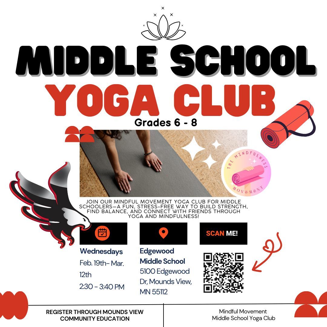 Middle School Yoga Club @ Edgewood Middle School 