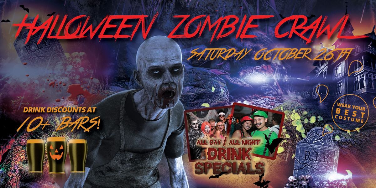 Santa Barbara Zombie Crawl - Halloween Bar Crawl - Sat Oct. 26th