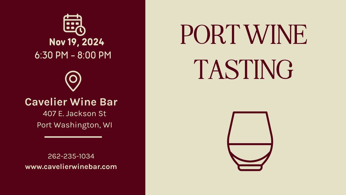 Port Wine Tasting Event