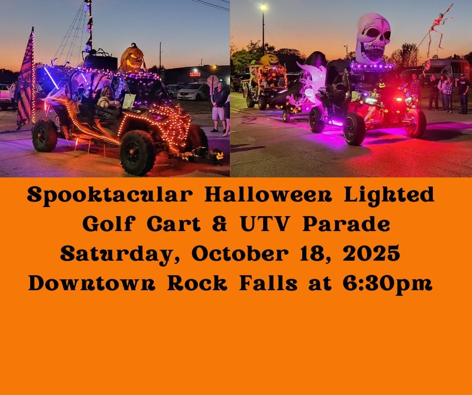 Spooktacular Halloween Lighted Golf Cart & UTV Parade