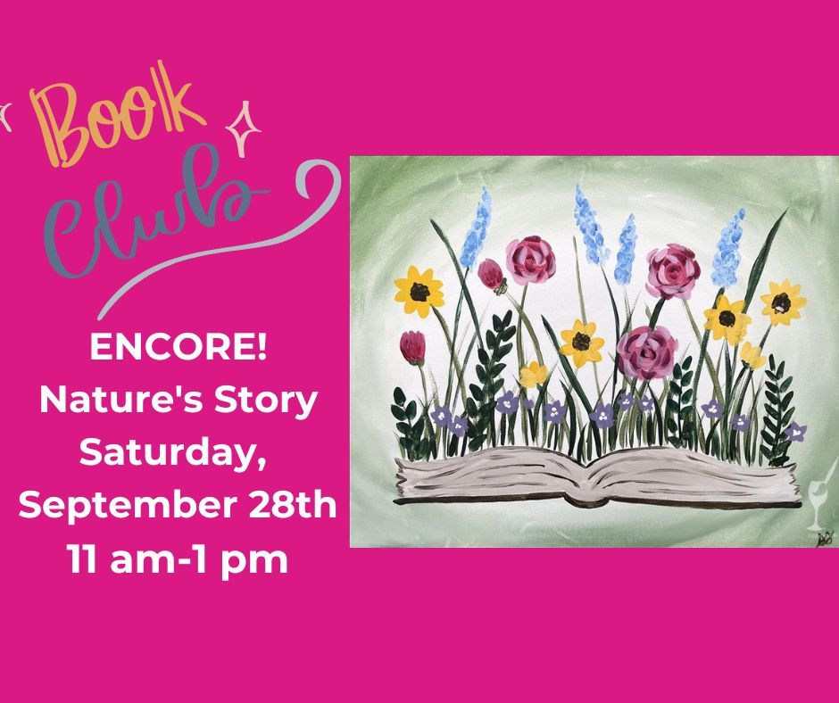 Encore Book Club Event-Nature's Story-Open Studio & DIY Scented Candles are also available!