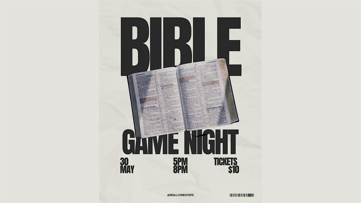 Scripture Time Presents: Bible Game Night & Mixer