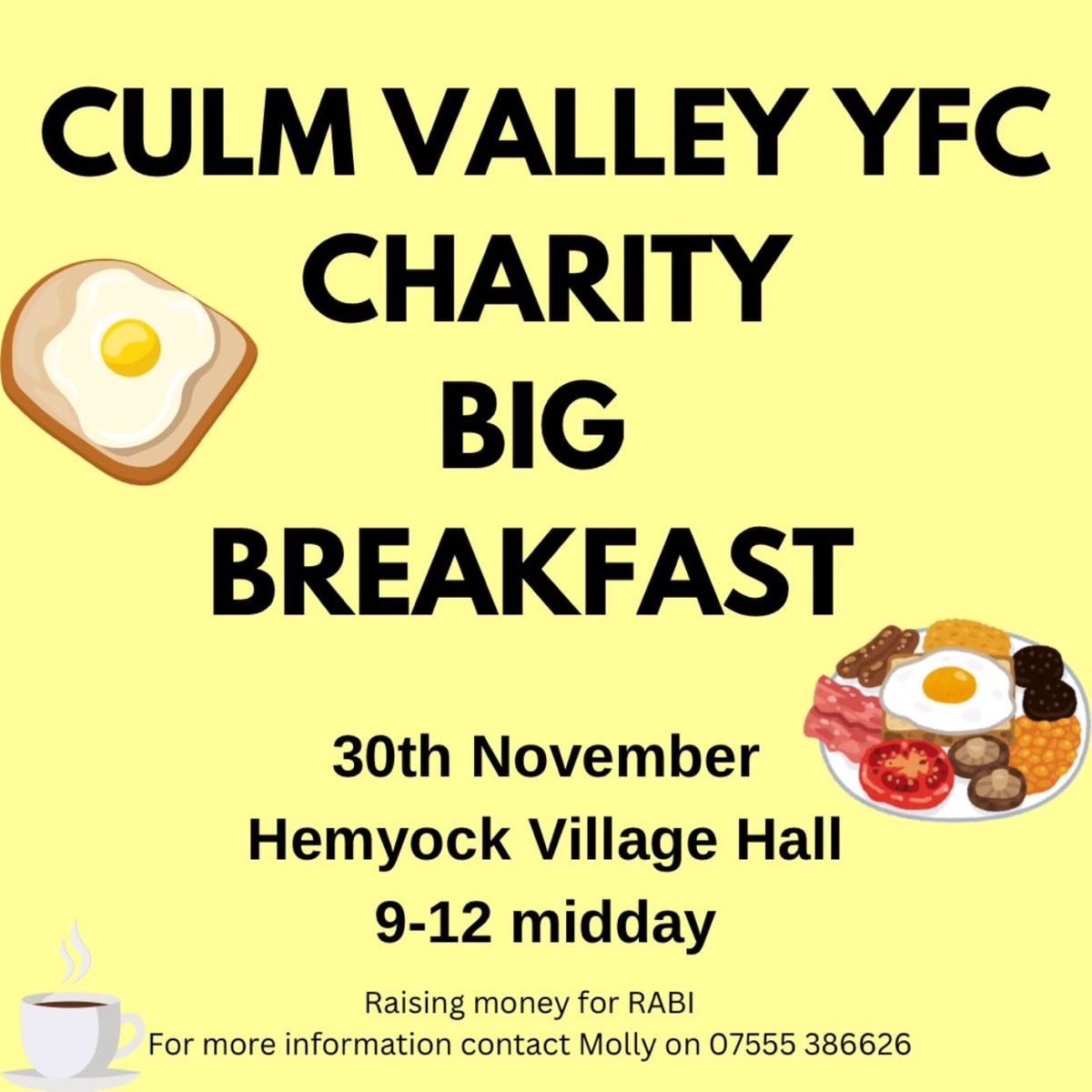 Culm Valley YFC Charity Big Breakfast