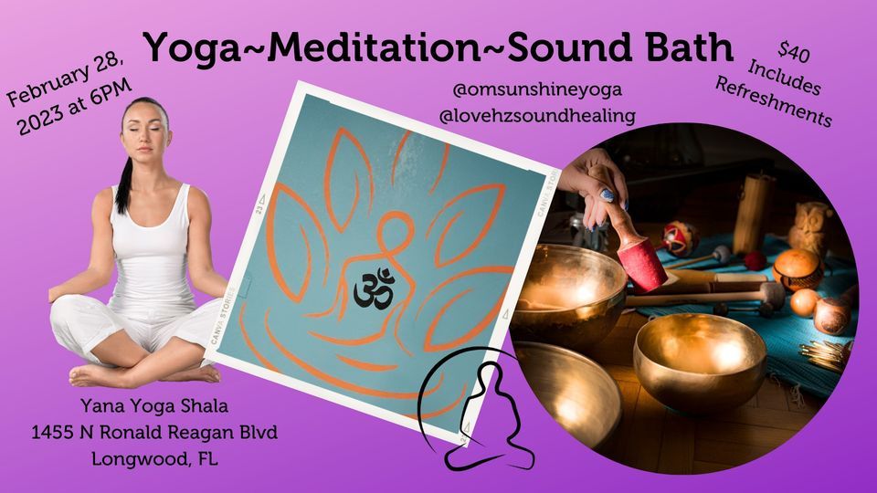 Yin Yoga,  Meditation and Sound Bath in Longwood