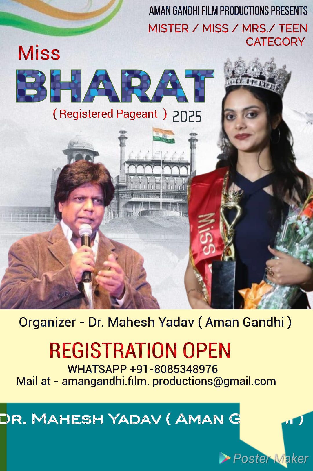 MISS  BHARAT " National Pageant "