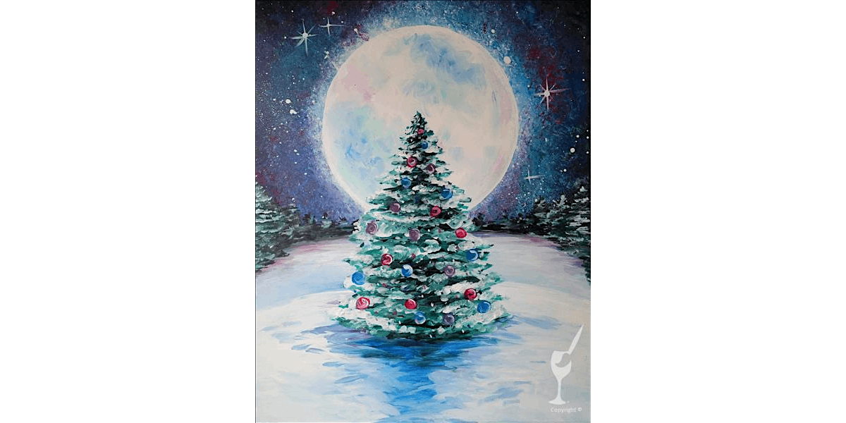 Sparkling Christmas Tree - Paint and Sip in Austin | Classpop!\u2122