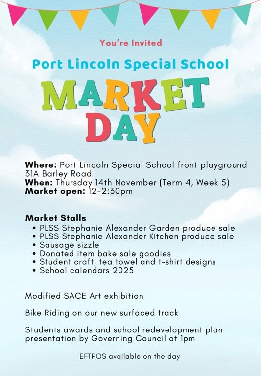 Port Lincoln Special School Market Day