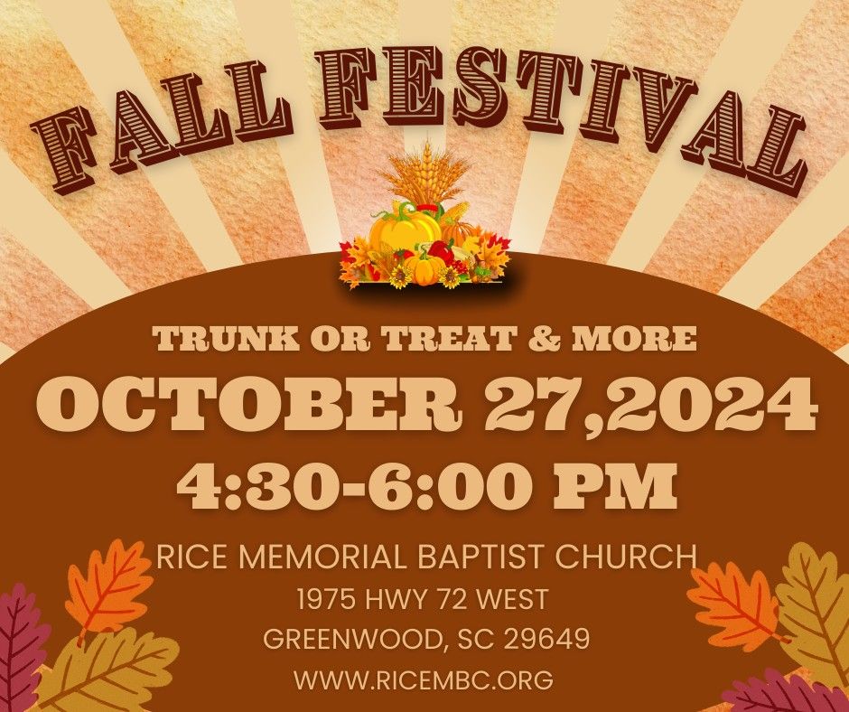 RMBC Fall Festival