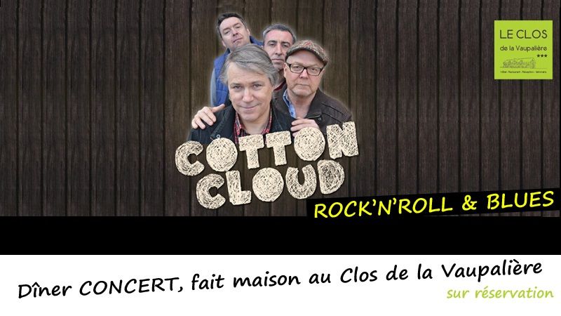 D\u00eener concert Rock'n'Roll & Blues avec Cotton Cloud, Rouen