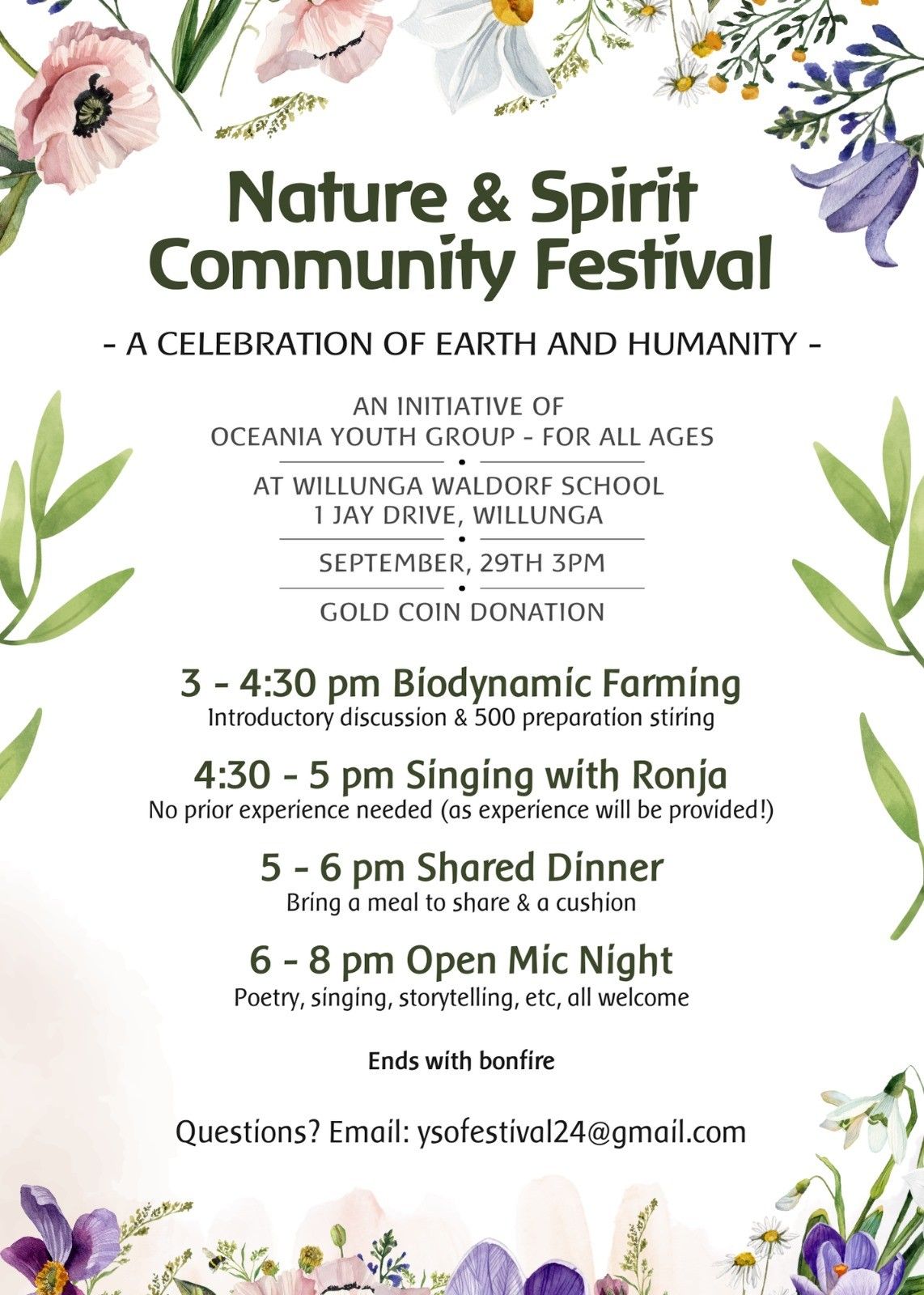 Nature and Spirit Community Festival